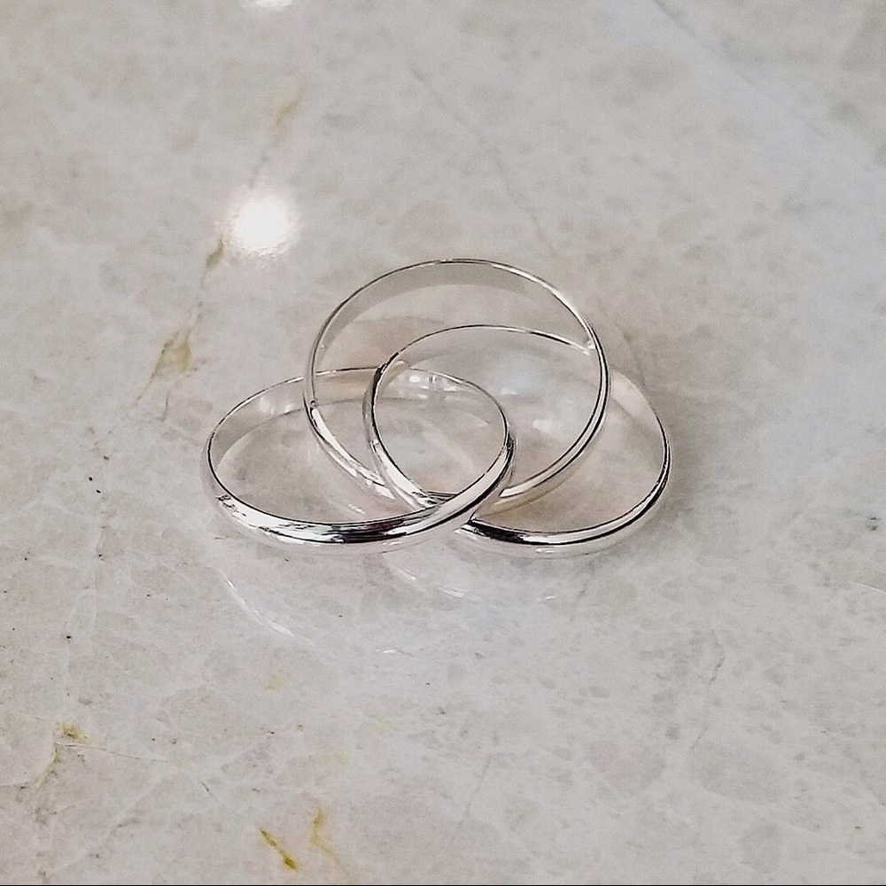 Triple Band Ring Set - Picture 2 of 3